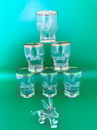 Image 1 of Set of Unique Horse Shot Glasses