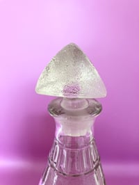 Image 2 of Triangular Art Deco Style Pressed Glass Decanter