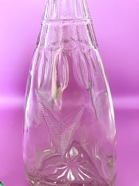 Image 3 of Triangular Art Deco Style Pressed Glass Decanter