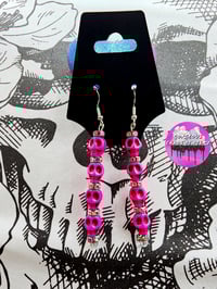 Pink Skulls Iridescent Rhinestones 