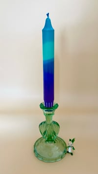 Image 1 of Green Art Deco Candlestick