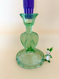 Image 2 of Green Art Deco Candlestick