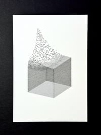 Image 1 of Cube Pull — 5x7" pen plot
