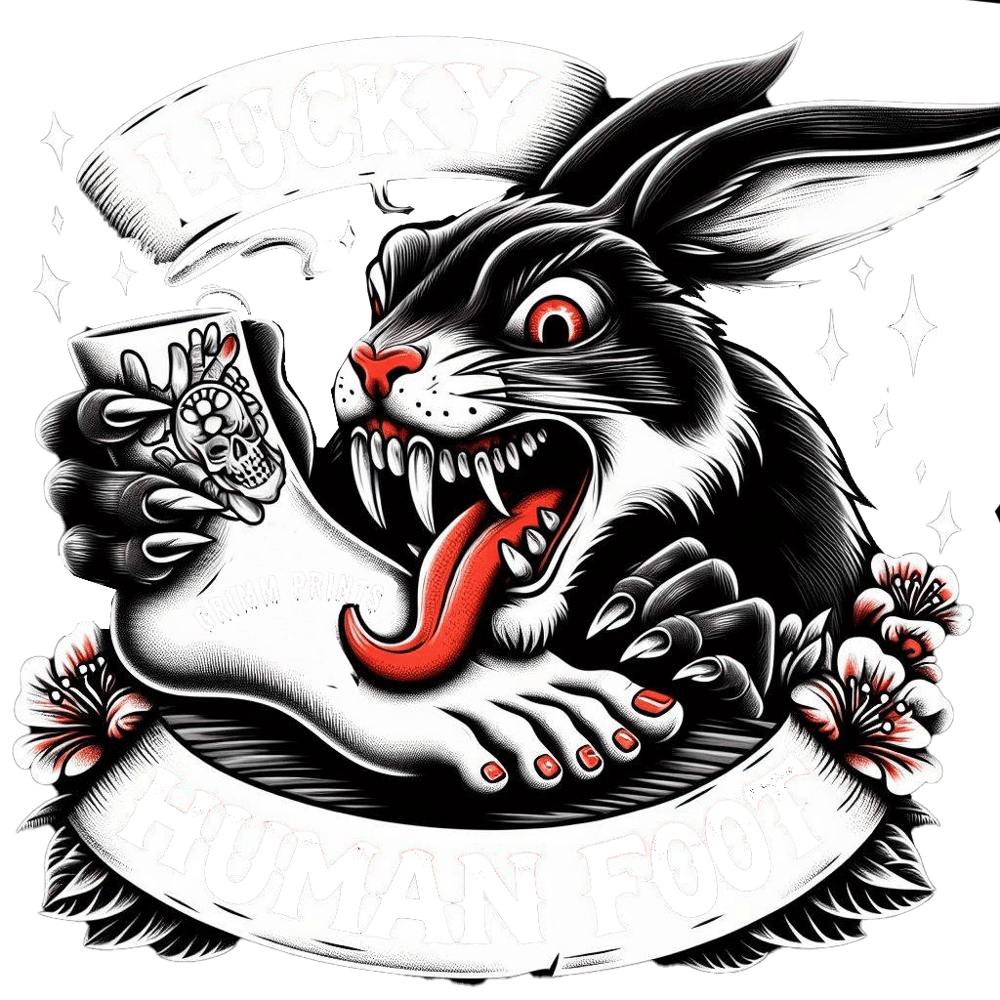 Lucky human footT-Shirt 