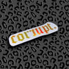 "corrupt." die cut