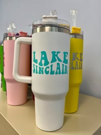 Image 2 of 40 oz. Tumbler with Groovy Script