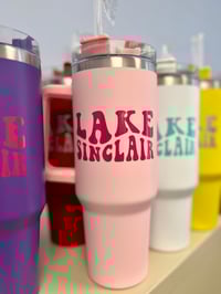 Image 6 of 40 oz. Tumbler with Groovy Script