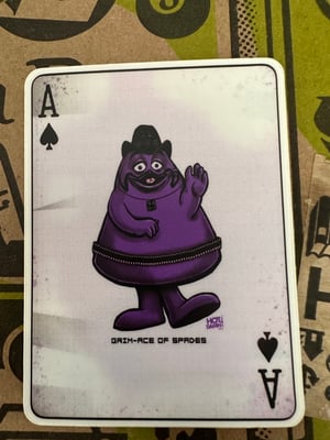 GRIM-ACE OF SPADES Vinyl sticker