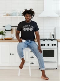 Image 2 of Trilogy456wear Black Tee – White Dice Logo