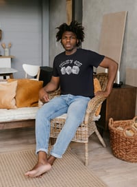 Image 4 of Trilogy456wear Black Tee – White Dice Logo