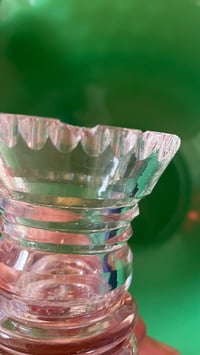 Image 4 of Classic Large Based Cut Glass Candle Stick