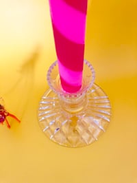 Image 2 of Classic Large Based Cut Glass Candle Stick