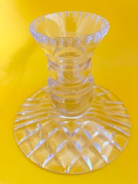 Image 3 of Classic Large Based Cut Glass Candle Stick