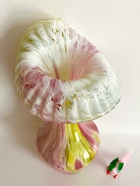 Image 2 of Vintage 'Jack in a Pulpit' Art Glass Vase
