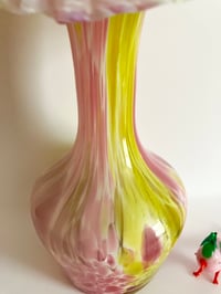 Image 3 of Vintage 'Jack in a Pulpit' Art Glass Vase