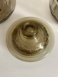 Image 6 of Vintage Italian Smoke Glass Storage Jars