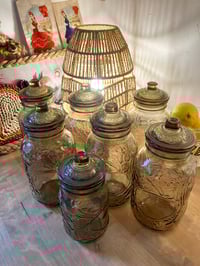 Image 2 of Vintage Italian Smoke Glass Storage Jars
