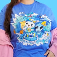 Image 1 of Water Starter Pokemon T-shirt