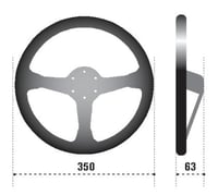 Image 3 of Sparco Steering Wheel - R345 350mm 