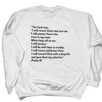 Image 2 of PSALM 91 Sweatshirt - Flocked