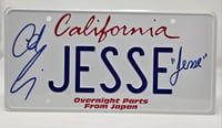 Image 1 of JESSE License Plate Tags -- AUTOGRAPHED 
