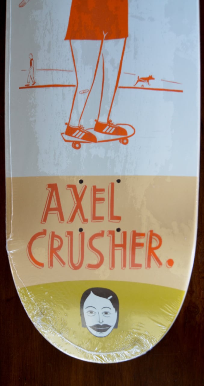 TOY MACHINE SKATEBOARD DECK - AXEL CRUSHER - MARGARET KILGALLEN
