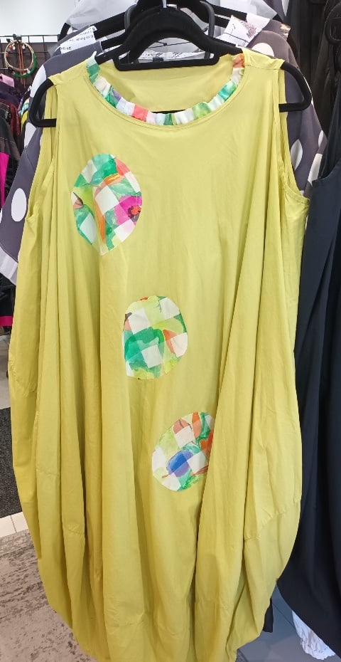 Image of yellow baloon dress