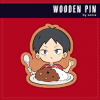 Wooden Pin by Sonia