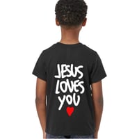 Image 1 of JESUS LOVES YOU Kid's T-Shirt