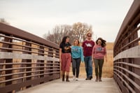 Image 5 of Mauve floral bison sweatshirt