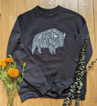 Image 2 of Vintage black floral bison sweatshirt