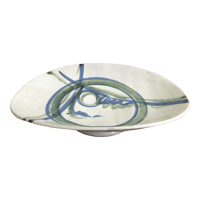 Image 1 of Mid 20th Century Large Modernist Ceramic Dish, Signed