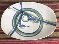 Image 2 of Mid 20th Century Large Modernist Ceramic Dish, Signed