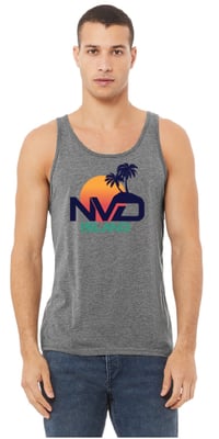 Image 2 of NV'D Island "Logo" Men & Women Grey Tank