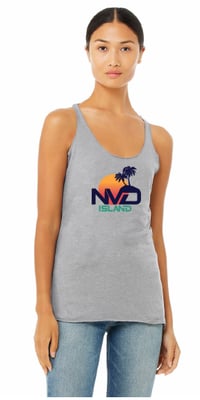 Image 1 of NV'D Island "Logo" Men & Women Grey Tank