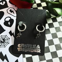 Image 3 of BECKY - Snake Huggie Hoops