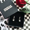 DOMINIC - Padlock Huggie Hoops