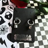 DOMINIC - Padlock Huggie Hoops