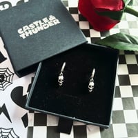 Image 3 of JAY - Skull Huggie Hoops