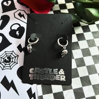 Image 2 of JAY - Skull Huggie Hoops