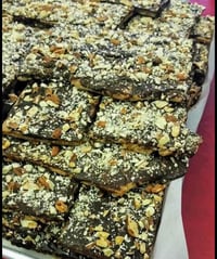 Image 2 of  Dark Chocolate Almond Toffee - 6 oz. bags