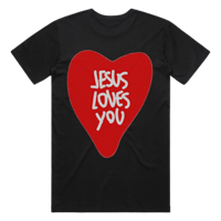 Image 2 of Jesus Loves You BIG HEART Kid's T-Shirt 