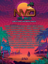 NV'D Island Holographic Lineup Poster