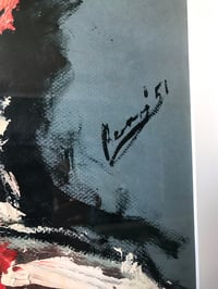 Image 5 of 1951 Abstract Expressionist Nude Oil on Board, Signed, Framed, Dated '51
