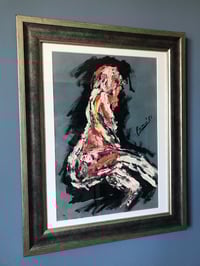 Image 2 of 1951 Abstract Expressionist Nude Oil on Board, Signed, Framed, Dated '51
