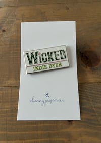 Image 5 of Wicked Advent Indie Dyer Enamel Pin (FREE STICKER)