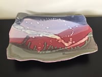 Image 2 of 1980s Large Postmodern Abstract Ceramic Platter by David Schneider, Signed