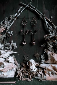 Image 2 of Ossuary copper vertebra ear hangers