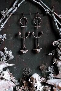 Image 3 of Ossuary copper vertebra ear hangers