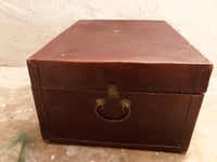 Image 3 of Antique Chinese Leather Trunk, Circa Late 19th Century